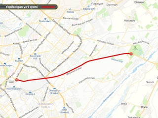 Ertaga Toshkent shahridagi ayrim koʻchalar bir muddatga yopiladi