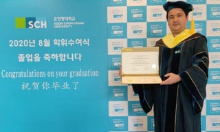 Санжар PhD диссертациясини Жанубий Корея университетида муваффақиятли ҳимоя қилди