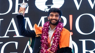Индиец Гукеш Доммараджу стал 18-м чемпионом мира по шахматам