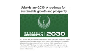 «London Post»: Узбекистан обновляет курс развития с фокусом на инвестиции и экологию