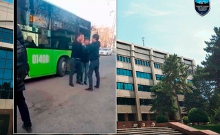 Ўзаро жанжаллашган автобус ҳайдовчилари ярашиб олишди