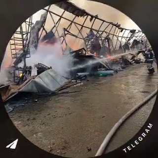 Namangan viloyatidagi bozorda yong‘in sodir bo‘ldi