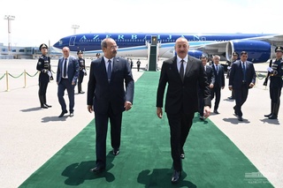 President of Azerbaijan arrives in Uzbekistan