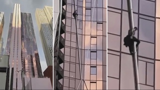 Австралияда эркак хавфсизлик ускуналарисиз 163 метрлик осмонўпар бинога кўтарилди