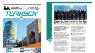 ТУРКСОЙ тузилмаси журналида Ўзбекистон ҳақида мақола чоп этилди