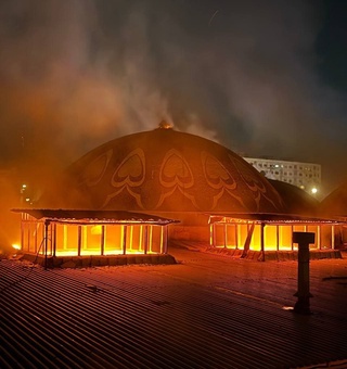 Тошкентдаги “Чорсу” бозорида ёнғин чиқди