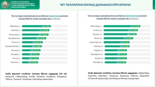 Қайси ҳудуд мактабларида чет тилларини яхши билишади?