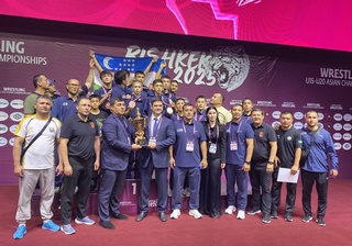 Юные борцы Узбекистана в тройке лидеров на чемпионате Азии по греко-римской борьбе