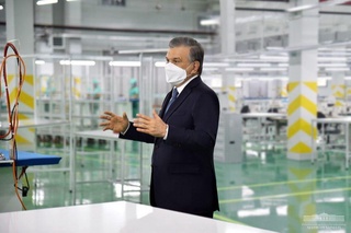 Modern enterprise and new houses in Sardoba