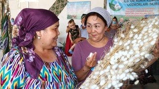 Трудовая победа наманганских мастеров «серебряной нити»