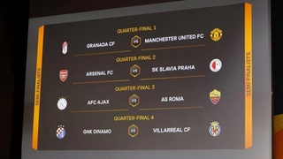 Состоялась жеребьевка четвертьфинала Лиги Европы