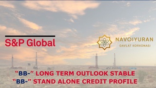 “Navoiyuran” davlat korxonasi nufuzli xalqaro kredit reytingini qoʻlga kiritdi