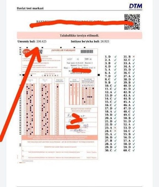 ДТМ 206,4 балл йиғиб, ОТМга киролмаган абитуриент бўйича изоҳ берди