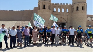 Эковеломарафончилар Хивага етиб боришди