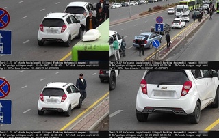 Тошкентда камералар автобус йўлакларида тўхтаган машиналарга бир кунда 175 та жарима қўллади