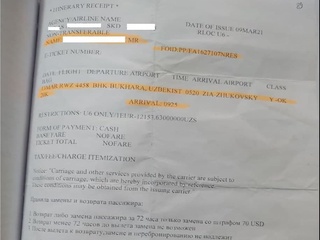 Сохта авиачипталар тайёрлаб берган фирибгарларга нисбатан жиноят иши қўзғатилди