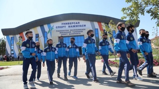 Sendvich panelidan qurib bitkazilgan koʻp tarmoqli sport zaliga media-tur tashkil etildi