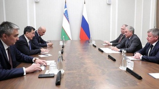 Vladimir Norov Rossiya Federatsiyasi Federal Majlisi Davlat Dumasi raisi bilan uchrashdi