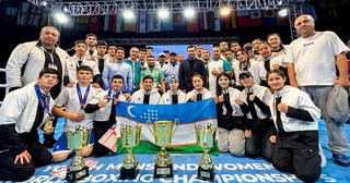 Дастаи мунтахаби ҷавонони бокси Ӯзбекистон дар чемпионати ҷаҳон 13 медал ба даст овард