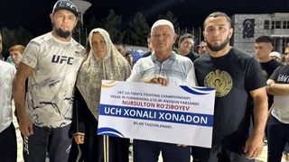 UFC жангчиси Нурсултон Рўзибоевга 3 хонали уй совға қилинди