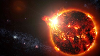 There have been two strong solar flares