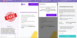 Фирибгарлар бу сафар пул ва "iPhone" таклиф қилмоқда