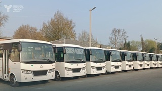 Фарғонада жамоат транспорти таркиби 20 дона замонавий автобус билан янгиланди