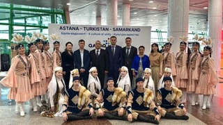 Открыт новый регулярный авиарейс по маршруту «Астана - Самарканд» с транзитной остановкой в Туркестане