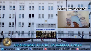 Сурхондарёда ИИБ ходими қўли кишанланган фуқарони нега қўл кўтаргани бўйича расмий ахборот берилди