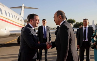 Georgian Prime Minister Irakli Garibashvili has arrived in Uzbekistan on a visit