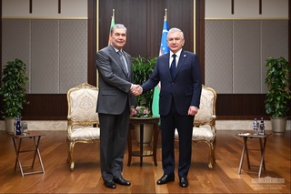 The President of Uzbekistan meets with the National Leader of the Turkmen people, Chairman of the Halk Maslakhaty of Turkmenistan