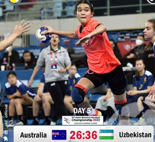 Гандболчи қизларимиз гуруҳдаги сўнгги турда ғалаба қозонишди