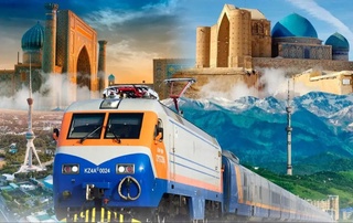 Ўзбекистон ва Қозоғистон ўртасида биринчи “Ипак йўли” темир йўл қатнови йўлга қўйилди