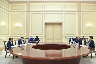 Сенат Раиси Эрон Ислом Республикасининг Ўзбекистондаги Фавқулодда ва Мухтор элчиси билан учрашди