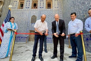 The US Embassy announces the completion of the conservation of the Khiva Tash-Khauli Palace