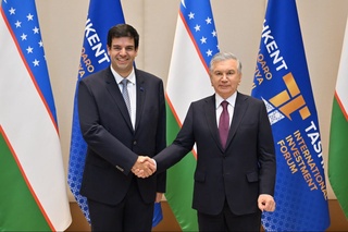 The President of Uzbekistan receives the Chairman of Euronews Pedro Vargas