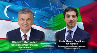 The President of Uzbekistan discusses current issues on the bilateral agenda with the Vice President of the UAE