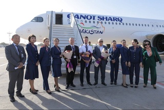 Состоялась презентация нового самолета первой частной авиакомпании Узбекистана «Qanot Sharq»