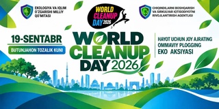 «World Cleanup Day»: 19 сентября в Узбекистане пройдет массовая плоггинг-экоакция