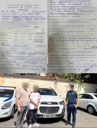 Руль чамбарагини вояга етмаган шахсга топширган фуқарога чора кўрилди