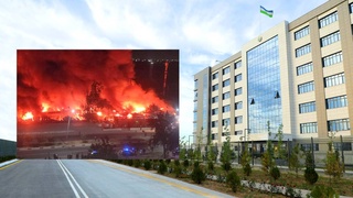 Возбуждено уголовное дело по факту пожара на рынке «Уч-Кахрамон»