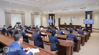 Ўзбекистон Республикаси Олий Мажлиси Сенатининг ўн олтинчи ялпи мажлиси ўз ишини бошлади