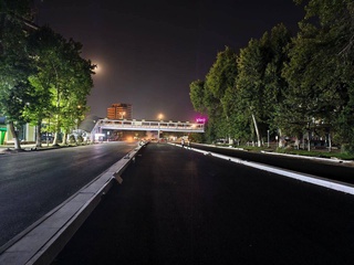 One of the key stages of reconstruction is coming to an end in Tashkent on Shota Rustaveli Street