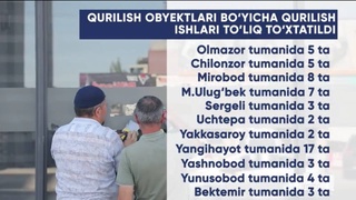 Toshkent shahar hokimligi “hujjatsiz qurilishlardan” ogohlantirdi