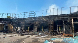 Вблизи рынка «Джами» произошел пожар