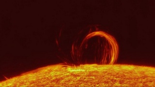A powerful plasma ejection occurred on the Sun