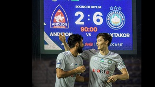 «Андижан» получил от «Пахтакора» шесть мячей в перестрелке с двумя удалениями