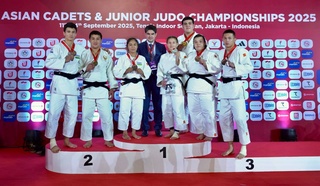 Дастаи ҷавонони Ӯзбекистон оид ба дзюдо дар ҷадвали умумии медалии чемпионати Осиё ҷойи аввалро ишғол кард