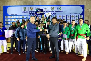 В спортивном комплексе «Сугдиёна» города Навои завершились соревнования на Кубок Узбекистана среди взрослых по курашу