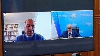 Abdulaziz Komilov Prezident maslahatchisi Suma Chakrabarti bilan uchrashdi